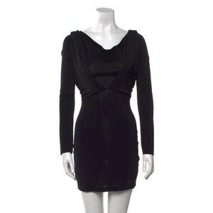 Elegant Black Just Cavalli Long Sleeve Dress
